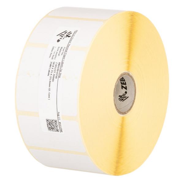 Zebra Z-Select 2000D Rimovibile - carta - setosa - adesivo rimovibile - rivestito in alto - 152 micron - bianco brillante - 76,2 x 44,45 mm 7000 etichetta(e) (20 rotolo(i)