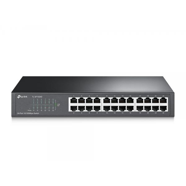 TP-LINK TL-SF1024D - Interruttore - 24 x 10/100 - Desktop