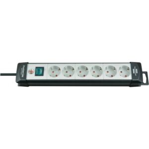 Presa di prolunga Brennenstuhl Premium-Line H05VV-F 3G1.5 - presa multipla - ingresso, ingresso alimentazione - connessioni in uscita: 6 (alimentazione)