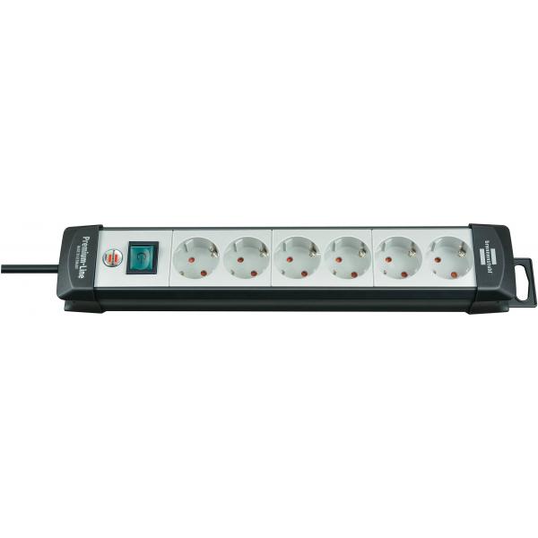Presa di prolunga Brennenstuhl Premium-Line H05VV-F 3G1.5 - presa multipla - ingresso, ingresso alimentazione - connessioni in uscita: 6 (alimentazione)