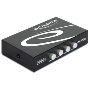 Delock Switch USB 2.0 a 4 porte manuale - Switch USB per la condivisione di dispositivi periferici