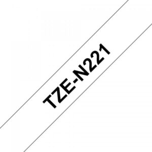 Brother TZe-N221 - Nero su bianco - Rotolo (0,9 cm x 8 m)
