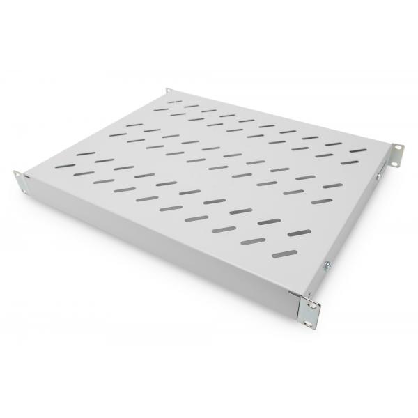 Ripiano DIGITUS con guide di fissaggio variabili per installazione permanente in armadi da 483 mm (19")