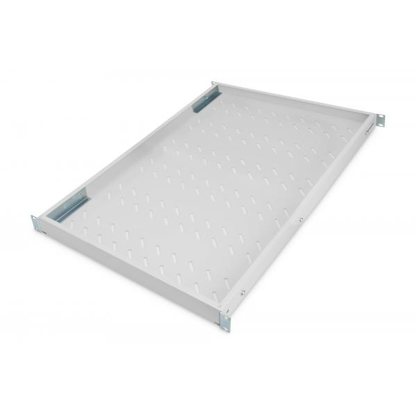 Ripiano DIGITUS con guide di fissaggio variabili per installazione permanente in armadi da 483 mm (19")