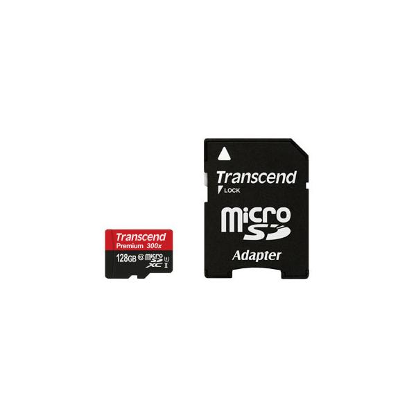 Scheda di memoria flash Transcend Premium (adattatore da microSDXC a SD incluso)