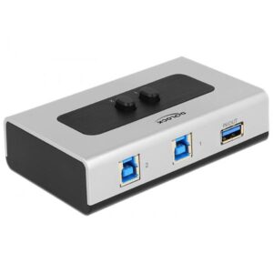 Delock Switch USB 3.0 a 2 porte manuale bidirezionale