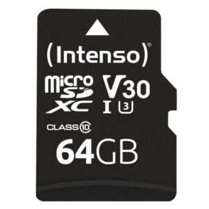 Scheda di memoria flash Intenso (adattatore da microSDXC a SD incluso)