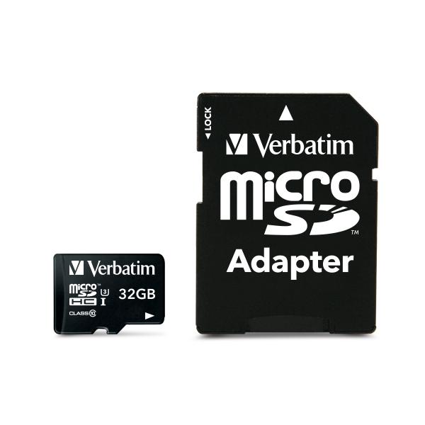 Verbatim PRO - Scheda di memoria flash (adattatore SD incluso)