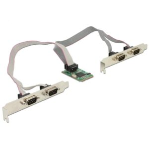 Delock MiniPCIe I/O PCIe full size 4 x RS-232 seriale