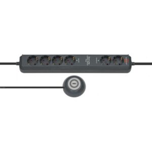 Brennenstuhl Eco-Line Presa di prolunga Comfort Switch Plus EL CSP 24 6 vie 1,5 m H05VV-F 3G1,5 2 permanenti, 4 commutabili