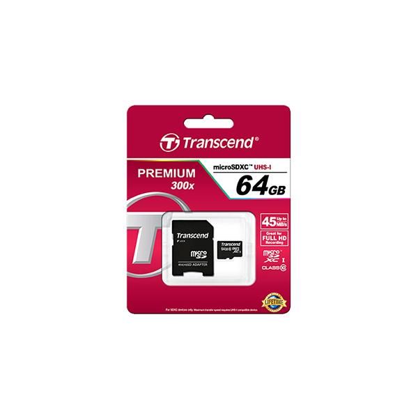 Transcend Premium - Scheda di memoria flash (adattatore microSDHC/SD incluso)