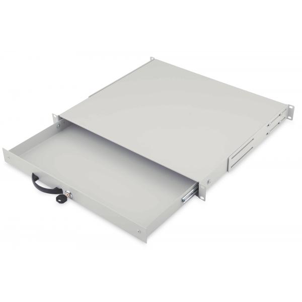 Vassoio per tastiera DIGITUS e amp; Vassoio documenti per armadi da 483 mm (19").