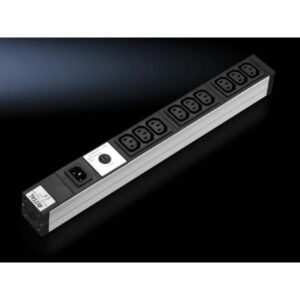 Multipresa Rittal (rack - montabile) - ingresso, ingresso IEC 60320 C14 - connessioni uscita: 9 (alimentazione IEC 60320 C13)