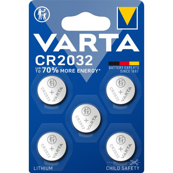 Varta Electronics - Batteria CR2032 - Li - 230 mAh (confezione da 5)