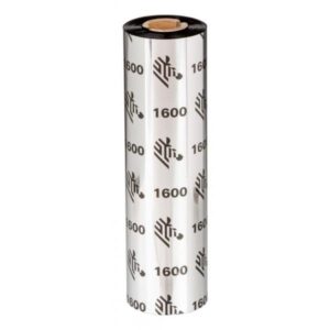 Zebra 1600 Wax - Nero - 110 mm x 450 m - Nastro