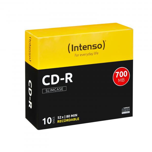 Intenso 10 x CD-R - 700 MB (80 min) 40x - Sottile