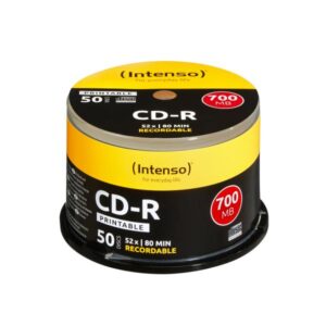 Intenso 50 x CD-R - 700 MB (80 min) 52x - superficie stampabile con stampante a getto d'inchiostro