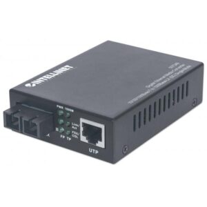 Convertitore multimediale Intellinet Gigabit Ethernet monomodale, da 10/100/1000Base-T a 1000Base-Lx (SC)
