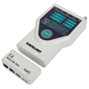 Intellinet Tester per cavi 5 in 1, testa 5 cavi di rete RJ45 e per computer comunemente utilizzati