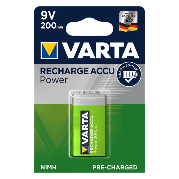 Varta Power Accu - Batteria 9 V - NiMH - (ricaricabile)