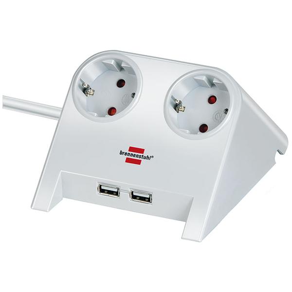 Brennenstuhl 1153520222, 1,8 m, Interno, Bianco, 2 presa(e) AC, Bianco, 1 pezzo(i)
