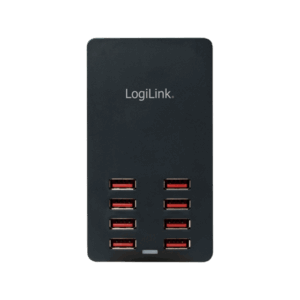 Caricatore da tavolo LogiLink - Alimentatore - 44 Watt - 8,8 A - 8 porte di uscita (8 x USB Tipo A a 4 pin)