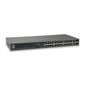 LevelOne GEP-2682 - Switch - L3 Lite - gestito - 24 x 10/100/1000 (PoE+)