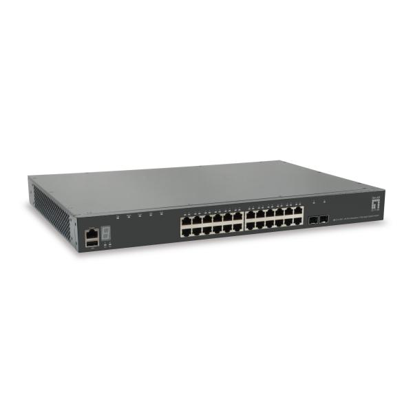 LevelOne GTL-2891 - Switch - L3 - gestito - 24 x 10/100/1000 + 2 x 10 Gigabit SFP+ (Uplink)