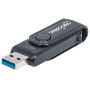 Lettore/scrittore multischeda Mini USB-A Manhattan, 5 Gbps (USB 3.2 Gen1, ovvero USB 3.0)