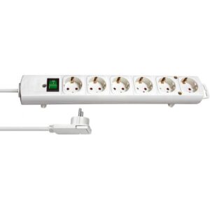 Brennenstuhl 1153320100, 2 m, Interno, Bianco, 6 prese AC, 420 mm, Bianco