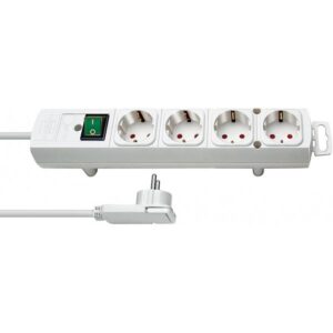 Brennenstuhl 1153120100, 2 m, Interno, Bianco, 4 prese AC, 320 mm, Bianco