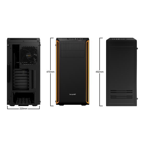 Silenzio! Finestra Pure Base 600 - Tower - ATX - senza alimentatore (ATX / PS/2)