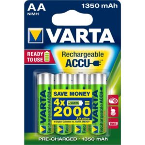 Batteria Varta tipo AA - NiMH - (ricaricabile) - 1350 mAh (confezione da 4)