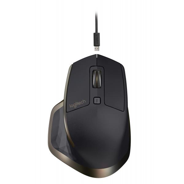 Logitech MX Master - Mouse - Laser - 5 pulsanti - wireless - Bluetooth, 2,4 GHz - ricevitore wireless (USB)
