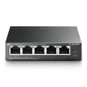 TP-LINK TL-SG1005P - Switch - non gestito - 4 x 10/100/1000 (PoE)