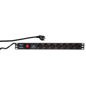 Unità di distribuzione dell'alimentazione LogiLink (rack - montabile) - CA 250 V - 3500 watt - ingresso, ingresso CEE 7/7 - connessioni di uscita: 7 (alimentazione)