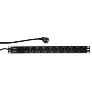 LogiLink Stromverteilungseinheit (Rack - einbaufähig) - Wechselstrom 250 V - Eingabe, Eingang CEE 7/7 - Ausgangsanschlüsse: 9 (Stromversorgung)