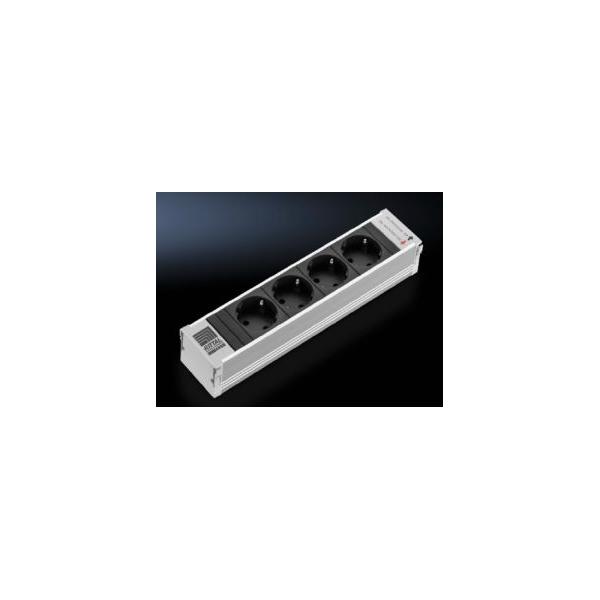 Multipresa Rittal (modulo plug-in) - connessioni in uscita: 4 (CEE 7/7)