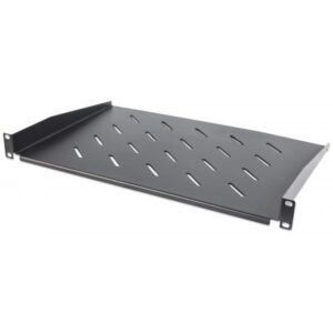 Intellinet 19quot; Scaffale cantilever, 1U, profondità scaffale 300 mm, ventilato, max 25 kg, Nero, tre anni di garanzia - Scaffale - Scaffale - Nero, RAL 9005 - 1U - 48,3 cm (19")