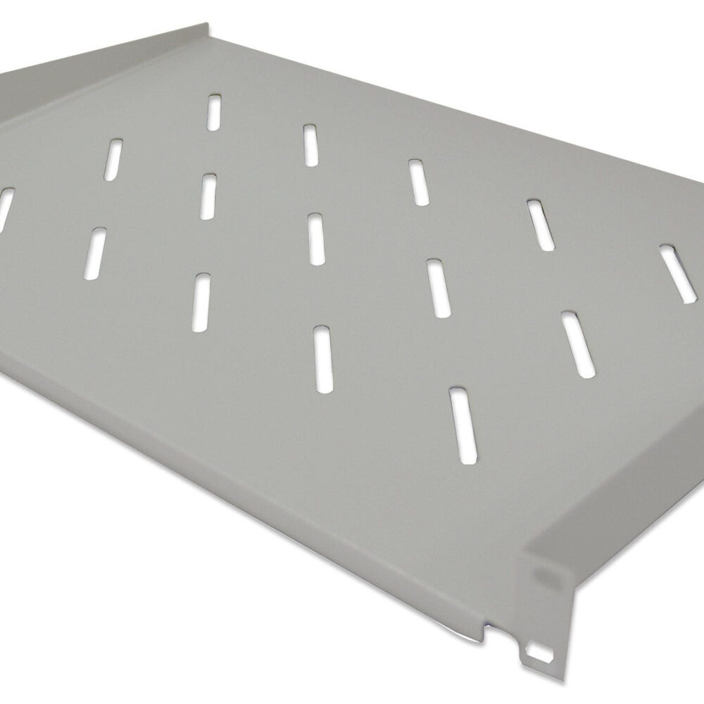 Intellinet 19quot; Scaffale cantilever, 1U, profondità scaffale 350 mm, ventilato, max 25 kg, Grigio, tre anni di garanzia - Scaffale - Scaffale - RAL 7035 - 1U - 48,3 cm (19")