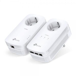 KIT adattatore Powerline Gigabit TP-LINK AV1300 con presa, 1300 Mbit/s, IEEE 1901, IEEE 802.3, IEEE 802.3ab, IEEE 802.3u, Tipo E/F, Gigabit Ethernet, 10.100.1000 Mbit/s, HomePlug AV2