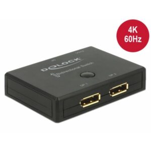 Delock Displayport 2 - 1 Switch bidirezionale 4K 60 Hz