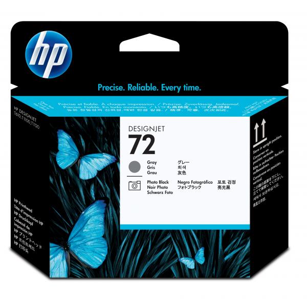 HP 72 - Grigio, Nero fotografico - Testina di stampa - per DesignJet T1100