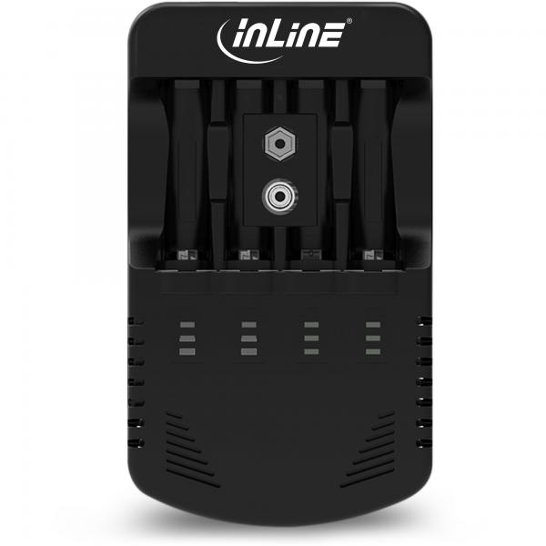 Caricatore con presa InLine NiCd+NiMH AA e AAA