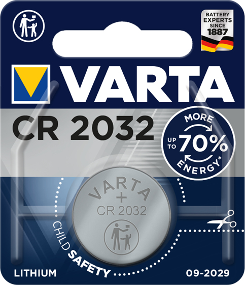 Batteria Varta CR2032 - Li/MnO2 - 230 mAh