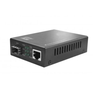 LevelOne GVT-2012 - Convertitore multimediale - 1GbE - 10Base-T, 1000Base-SX, 100Base-TX, 1000Base-T - RJ-45 / SFP (mini-GBIC)