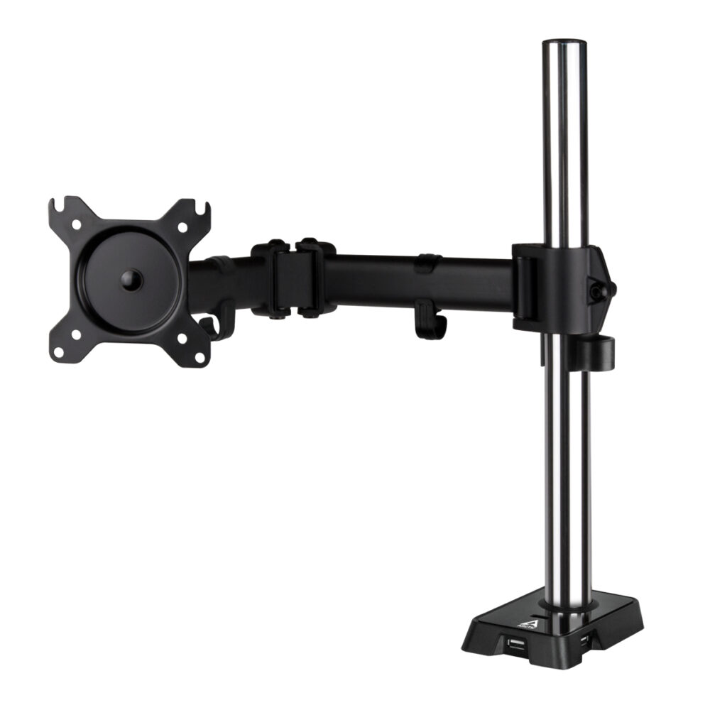 Arctic Z1 (Gen 3) - kit di montaggio - braccio regolabile - per display LCD - acciaio, lega di alluminio - nero opaco - dimensioni dello schermo: fino a 109,2 / 124,5 cm (ultra-wide)