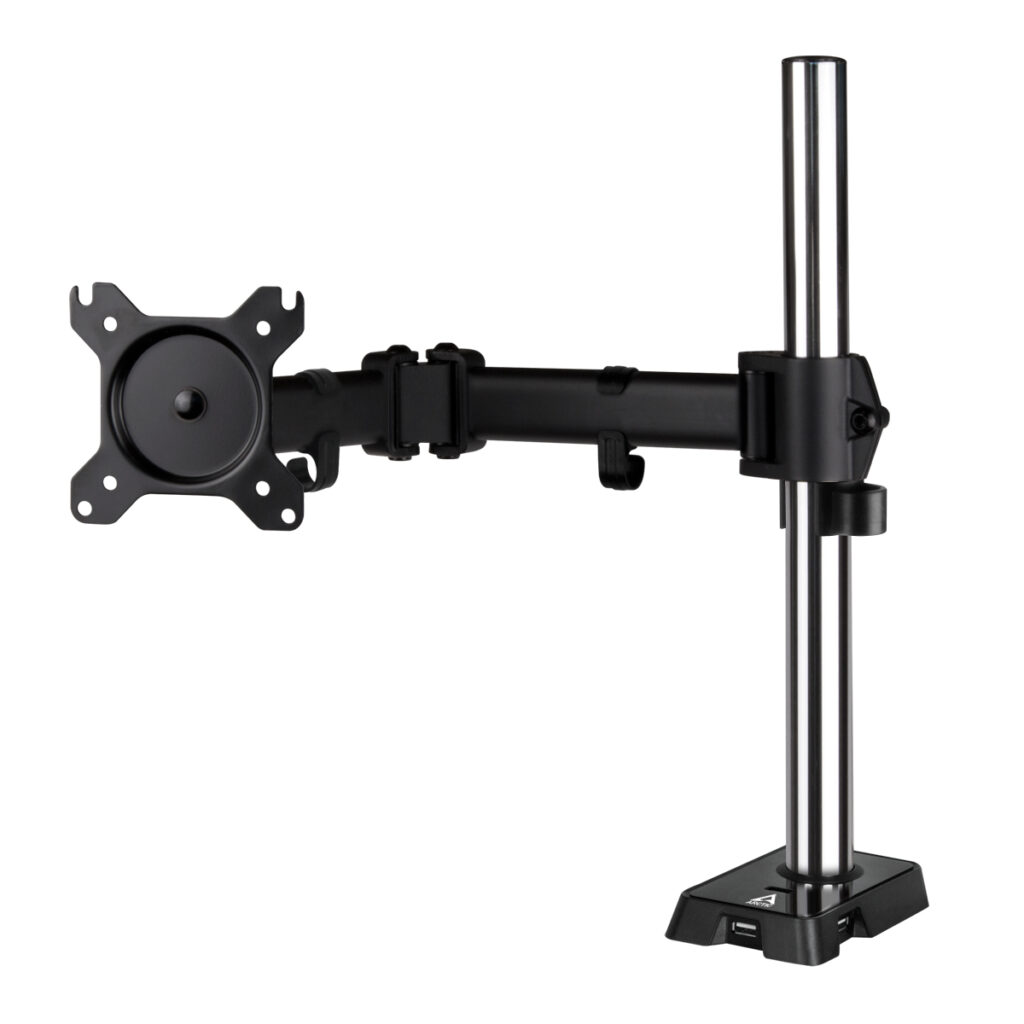 Arctic Z1 (Gen 3) - kit di montaggio - braccio regolabile - per display LCD - acciaio, lega di alluminio - nero opaco - dimensioni dello schermo: fino a 109,2 / 124,5 cm (ultra-wide)
