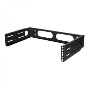 Staffa per rack LogiLink - adatta per il montaggio a parete - nero, RAL 9003 - 2U - 48,3 cm (19")