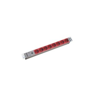 Presa multipla Bachmann (rack - montabile) - connessioni di uscita: 8 - 1U - 48,3 cm (19")